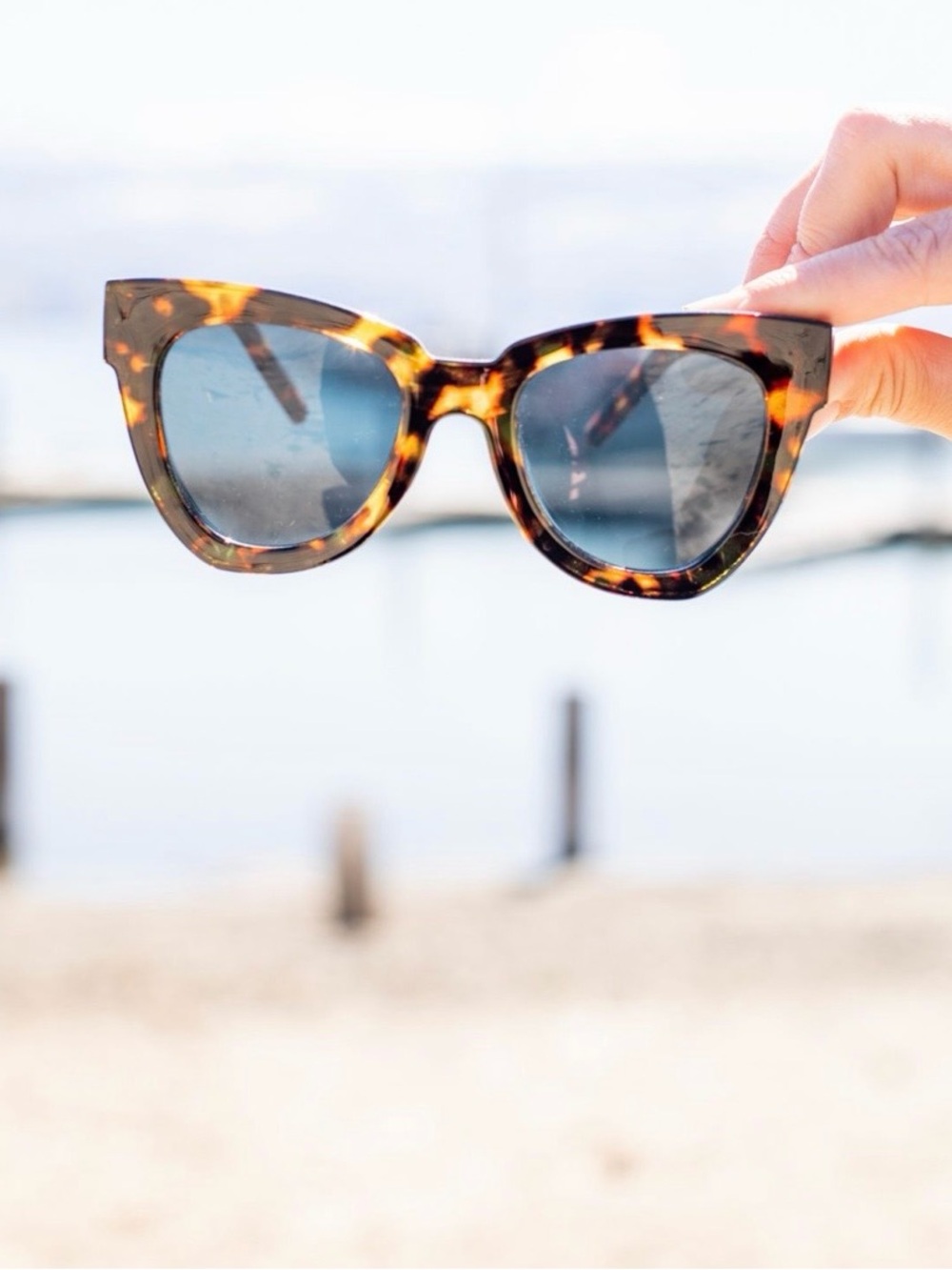 Shady Lady X Jillian Harris Tortoiseshell Cat-Eye Sunglasses